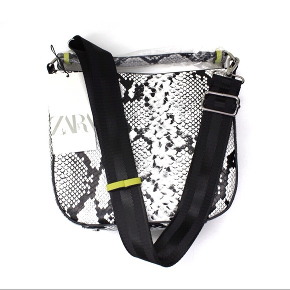 Zara NWT Animal Print Python Snake Shoulder Bag - Picture 6 of 8